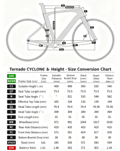 Fleet Pro Carbon Fiber Aero Road Bike尺寸