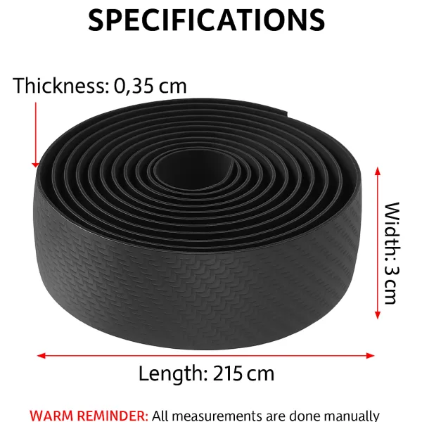 3d carbon fiber textured handlebar tape for road bikes - Image 3